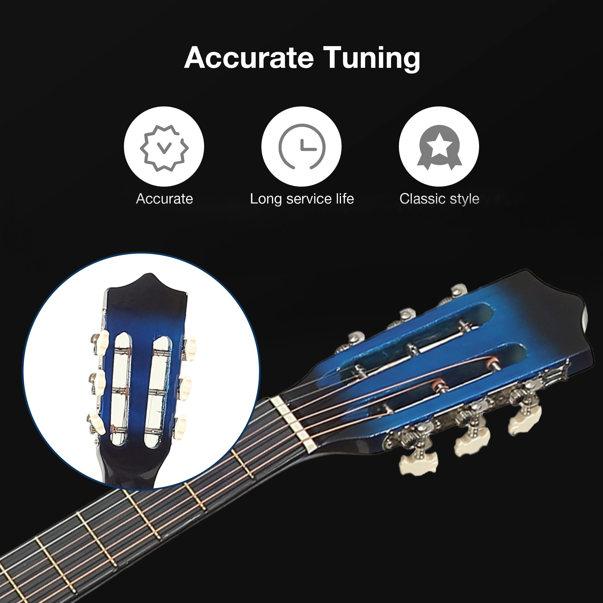 Amazon.com: COLOR TREE 38In Acoustic-Electric Cutaway Guitar